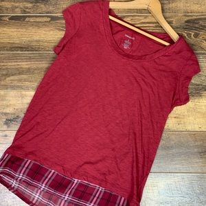 Boxer Craft Plaid Hem Tee